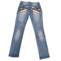 Dames Bootcut Jeans met Vlag Details – Madison
