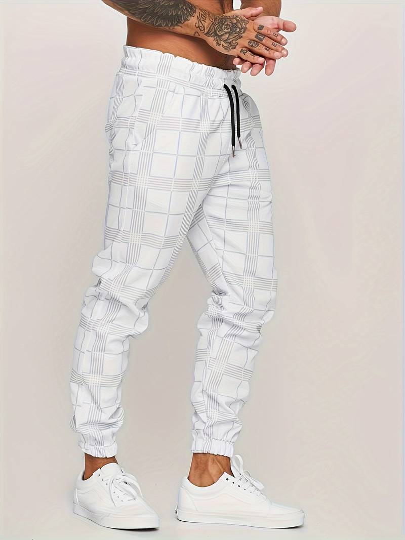 Geruite Heren Joggingbroek - Elian