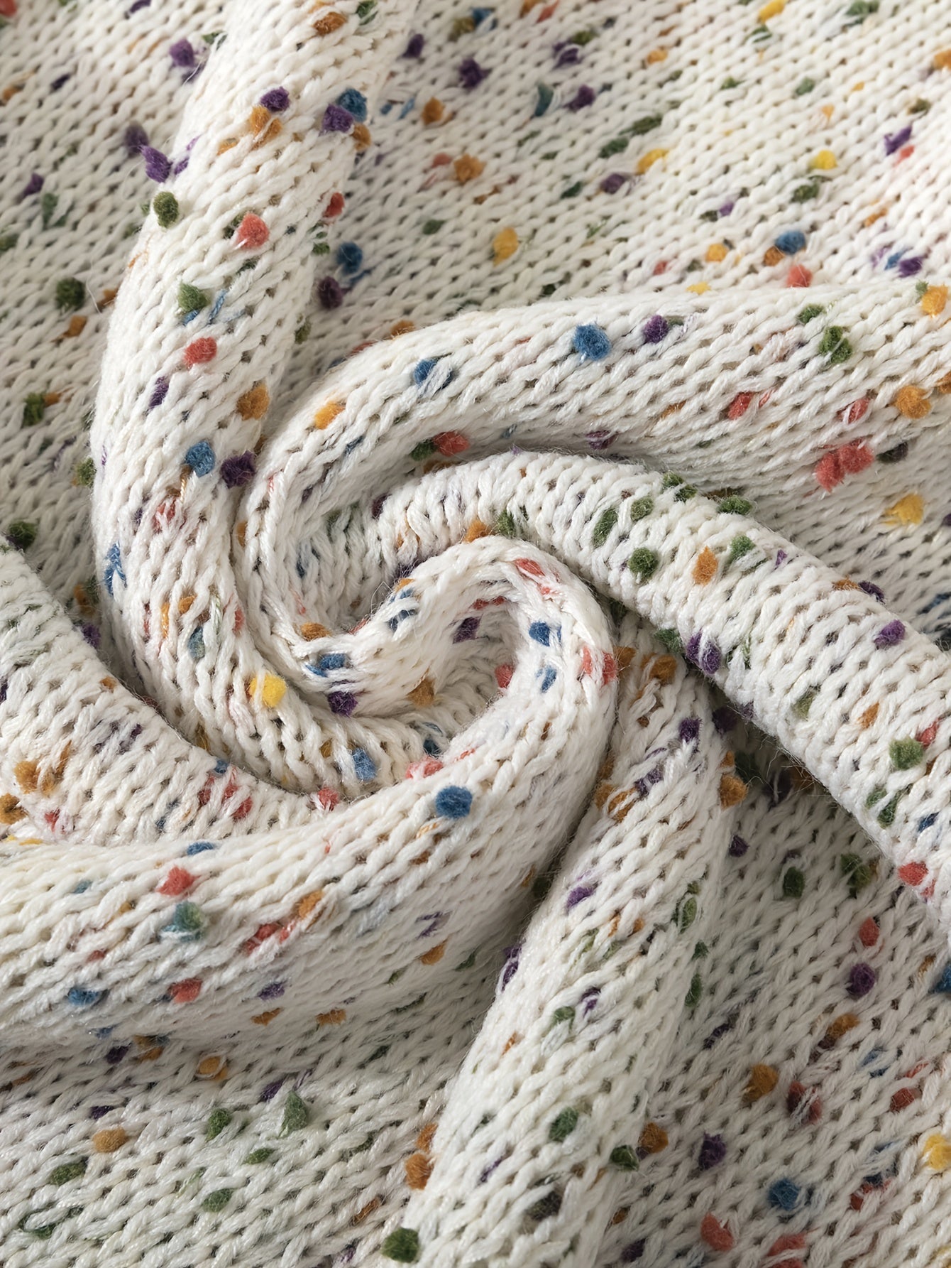 Gebreide Damestrui Met Confetti-Print – Noa