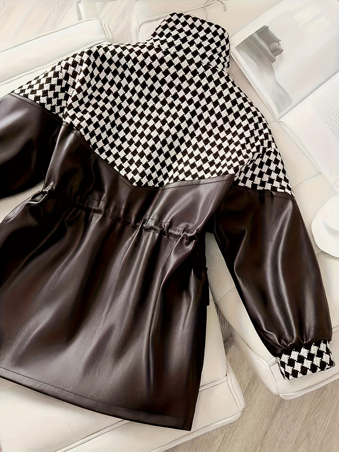 Dames Pluche Jas voor Herfst & Winter – Maribel