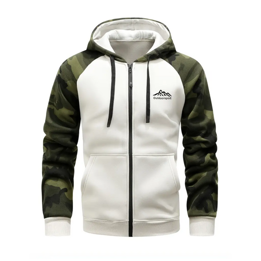 Warm en comfortabel heren camo fleecejack – Ethan