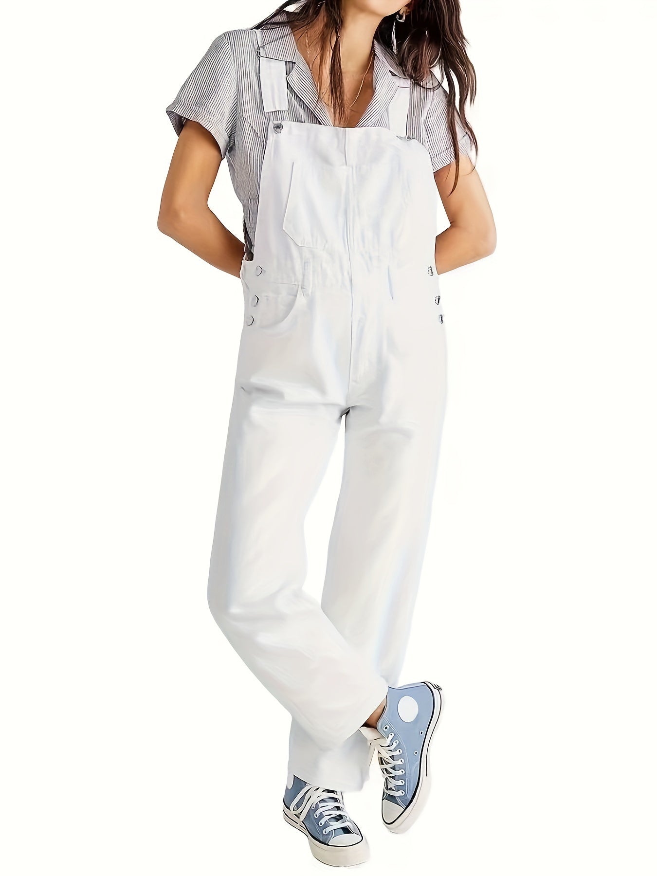 Stijlvolle dames denim jumpsuit voor elke dag - CityEase