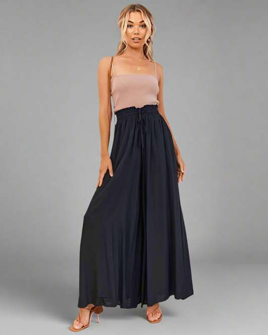 Lichte dames zomerbroek met hoge taille – Mira