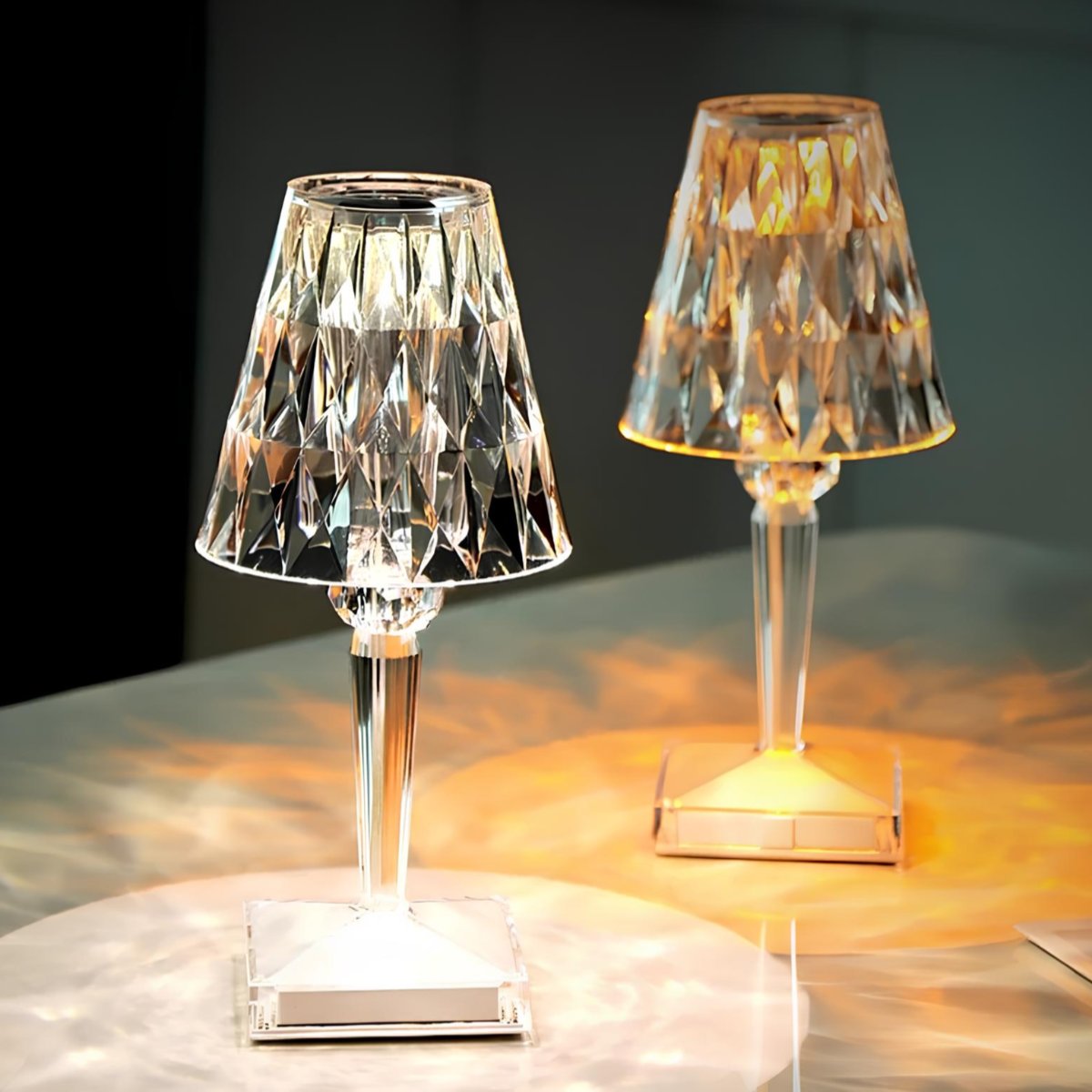 Kristallen Tafellamp met Touchbediening - LumeCrystal
