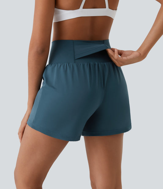 Ademende & Sneldrogende High-Waist Dames Fitnessshorts – Mirabella