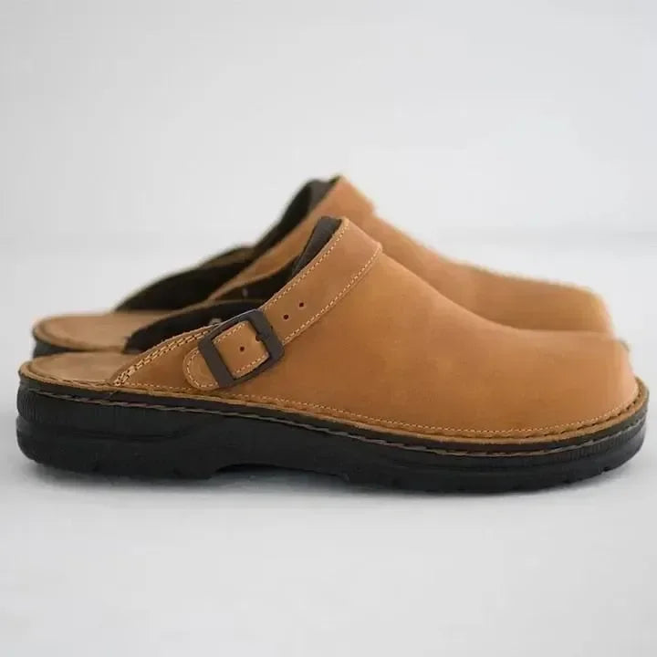 Luxe Leren Herenslippers – Elias