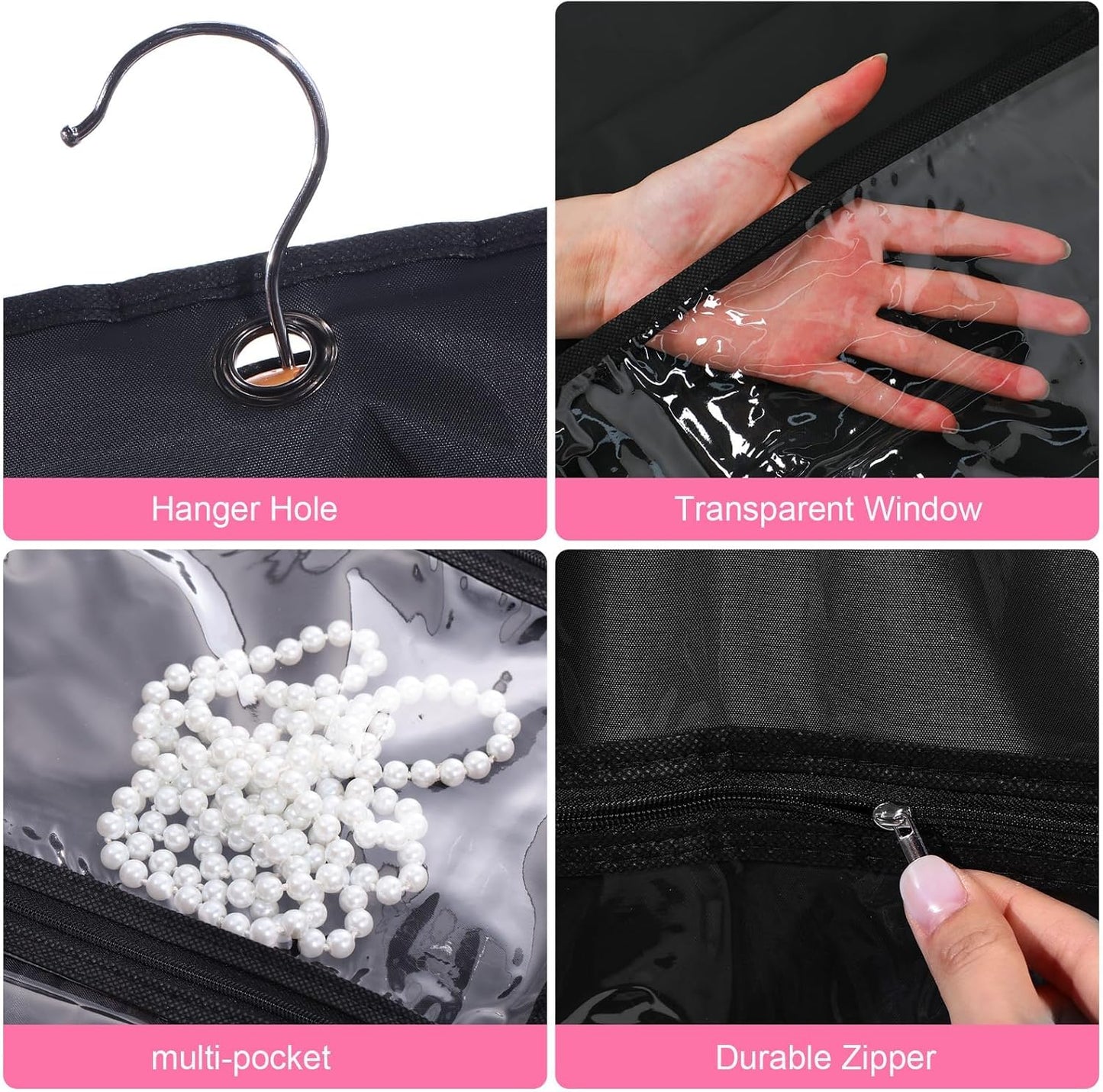Dans- en Kostuum Hoes Set – 5-Pack met Transparante Hoezen & Vouwlus (1 Kopen, Krijg 1 GRATIS)