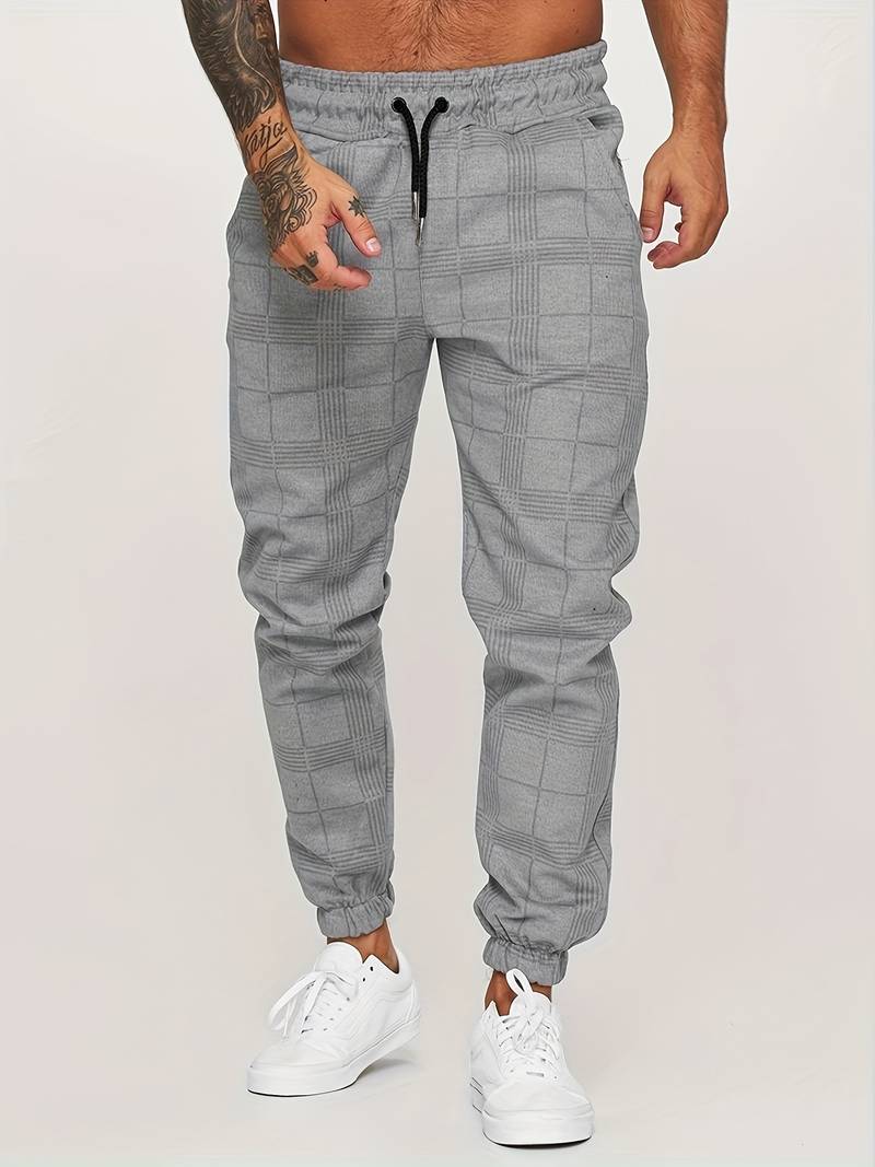 Geruite Heren Joggingbroek - Elian