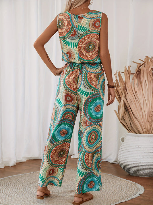 Trendy dames overall met mandala-print voor de zomer - BohoStrahl