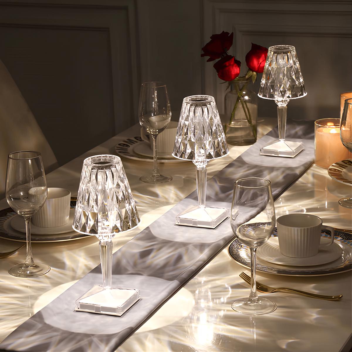 Kristallen Tafellamp met Touchbediening - LumeCrystal