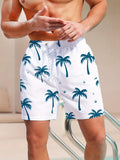 Stijlvolle heren zwemshorts met palmprint - PalmRush