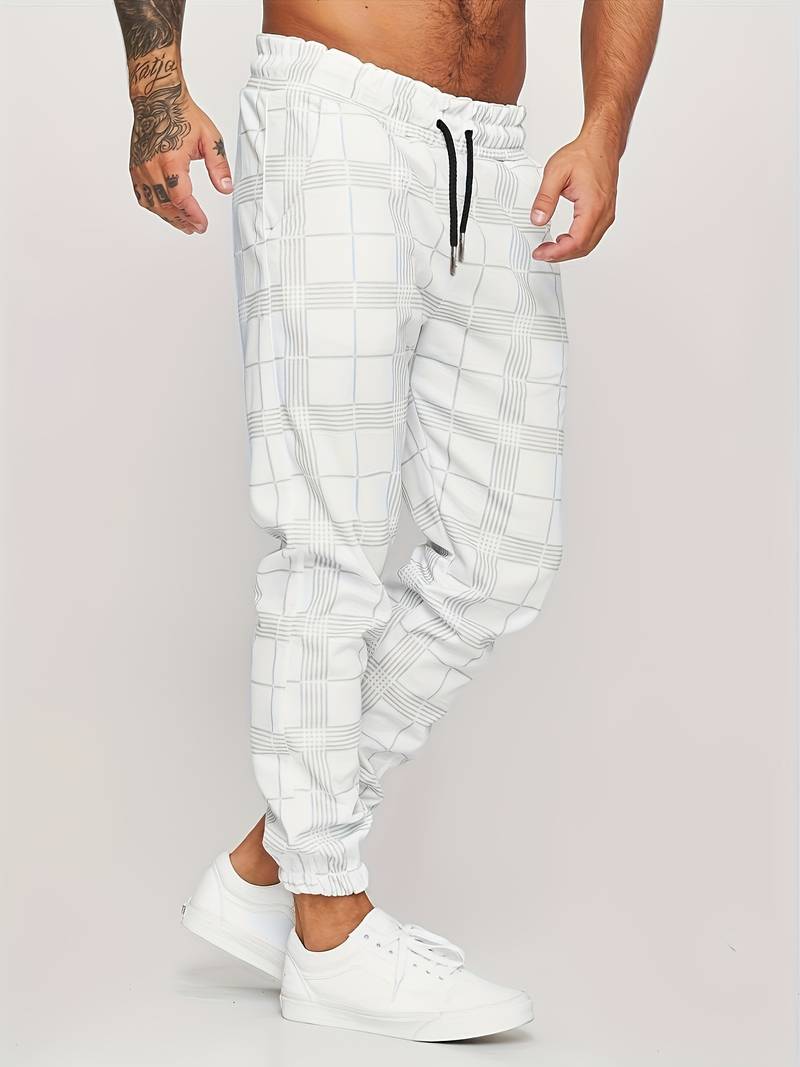 Geruite Heren Joggingbroek - Elian