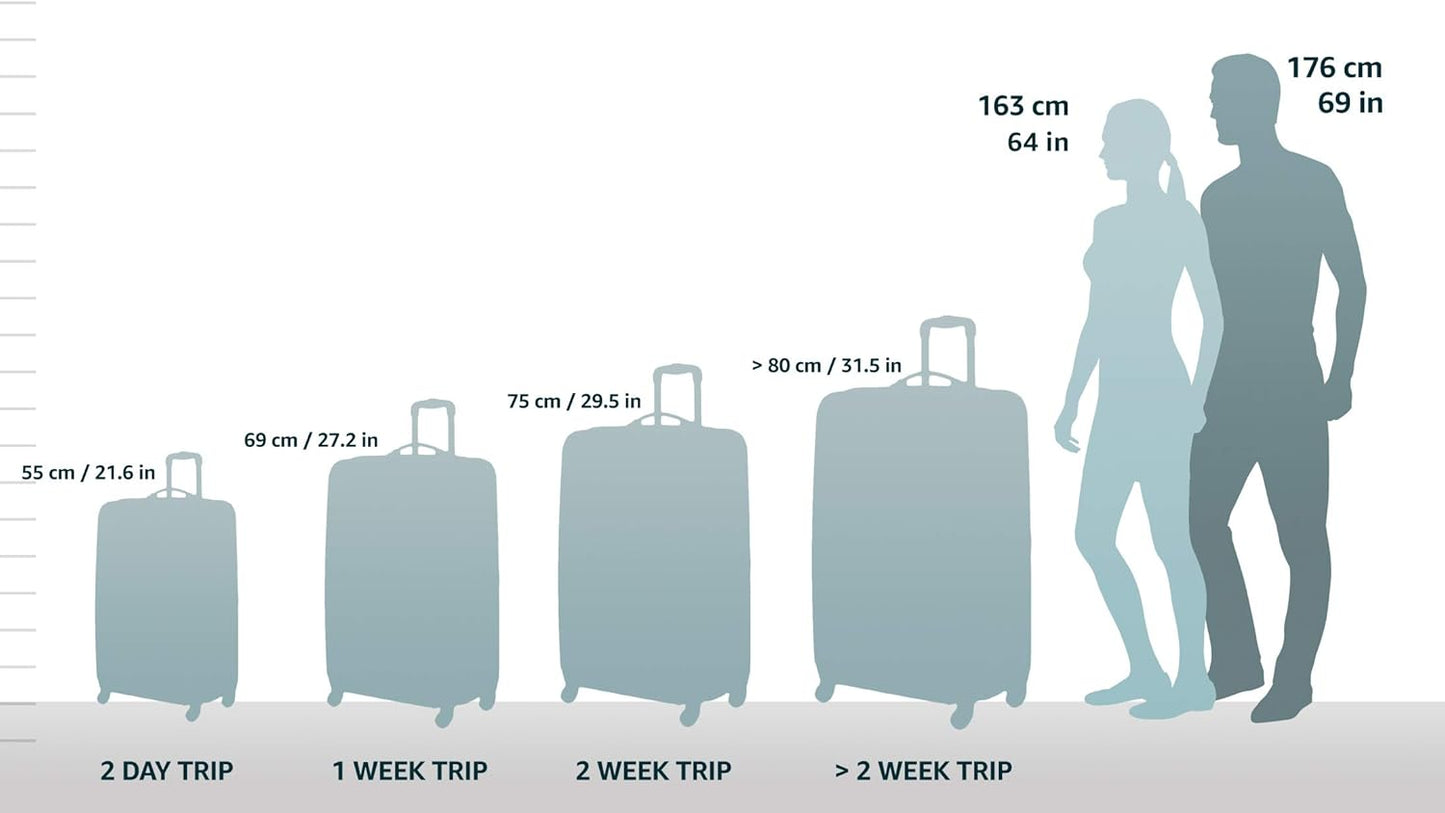 Lichtgewicht Uitbreidbare Hardcase Carry-On met Dubbele Spinner Wielen