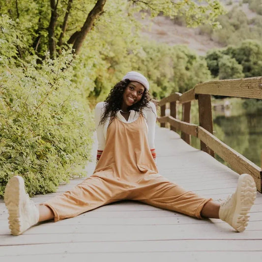 Losvallende & Stylish Dames Jumpsuit met Zijzakken – Narelle