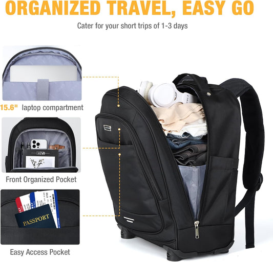 30L Laptop Trolley met 4 Spinner Wielen & Waterafstotend Ontwerp