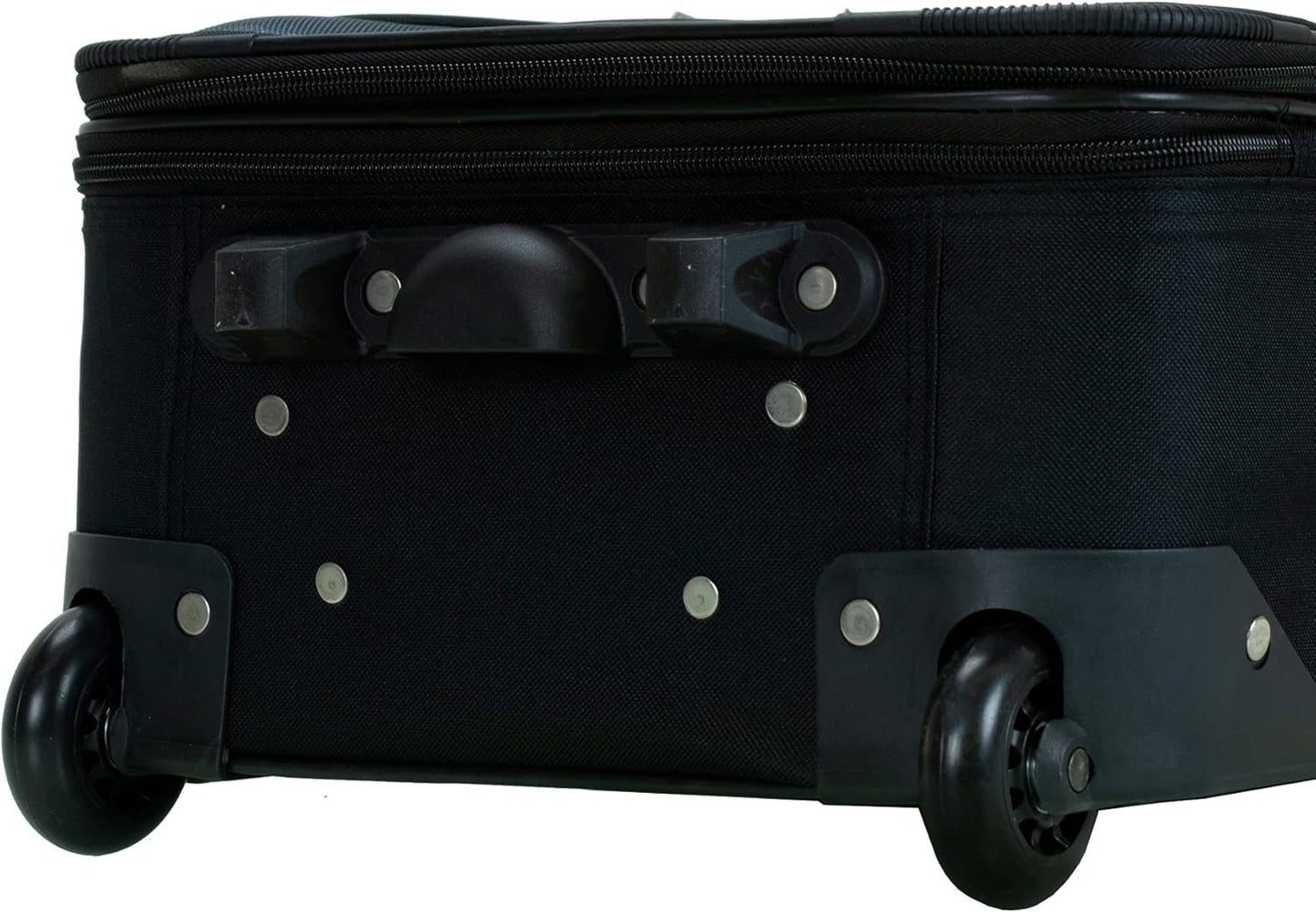 2-delige Zachte Koffer Set met Handbagage Tas & Soepele Wielen