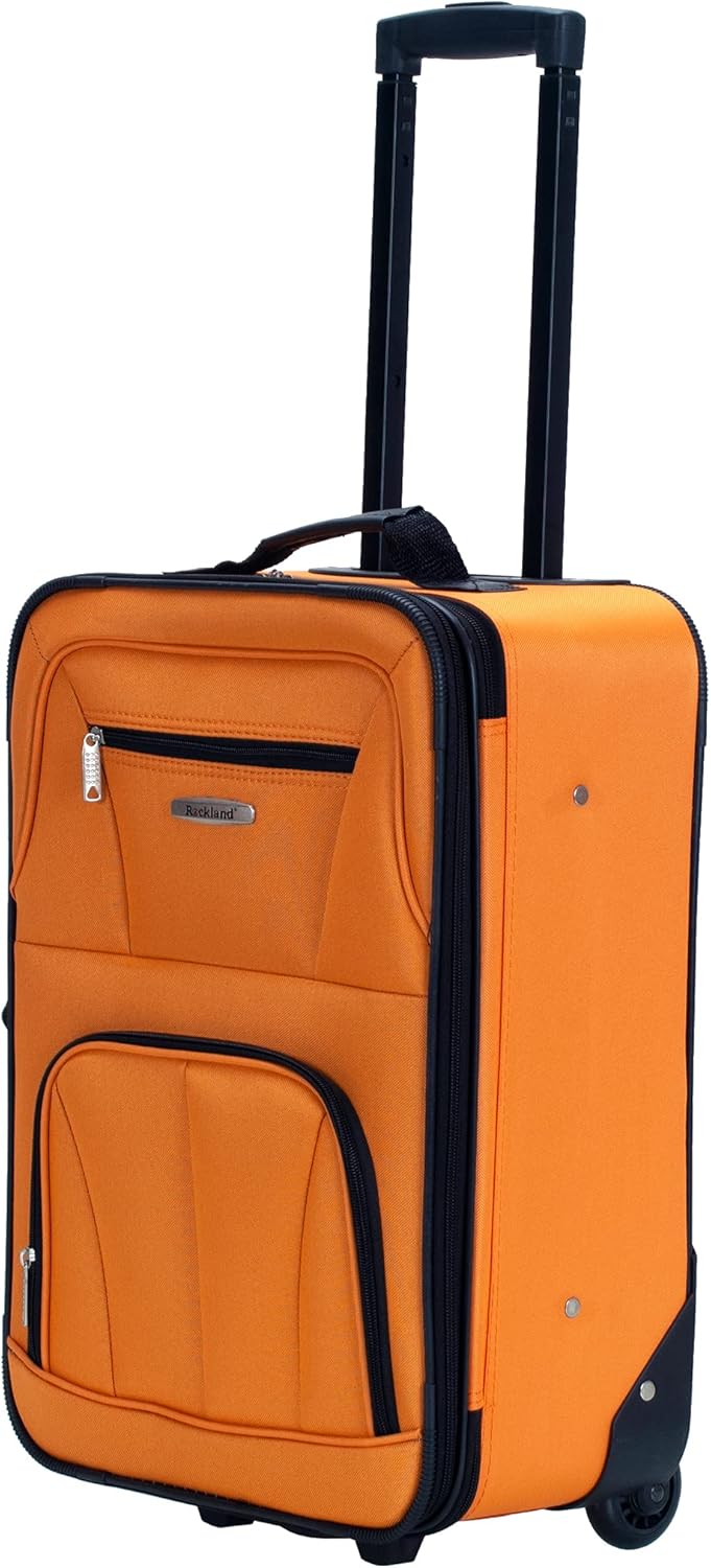 2-delige Zachte Koffer Set met Handbagage Tas & Soepele Wielen