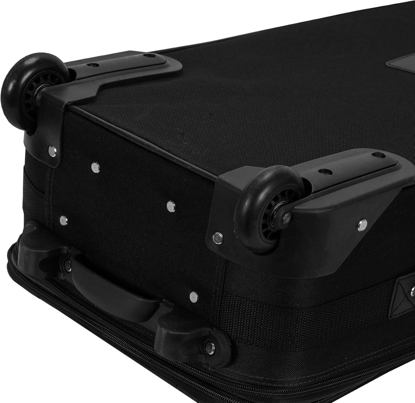 2-delige Zachte Koffer Set met Handbagage Tas & Soepele Wielen