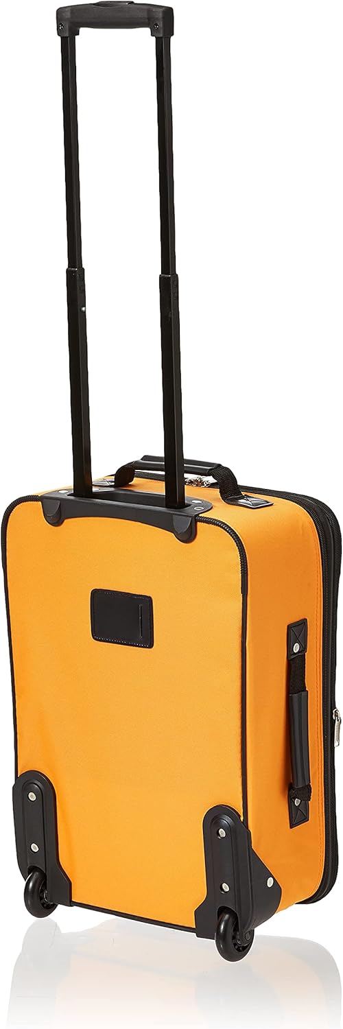2-delige Zachte Koffer Set met Handbagage Tas & Soepele Wielen
