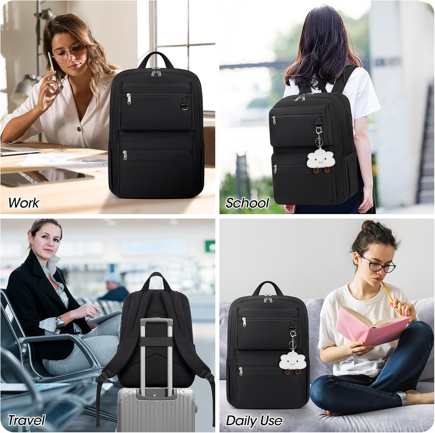 Lichtgewicht 15.6" Reis- en School Laptoprugzak