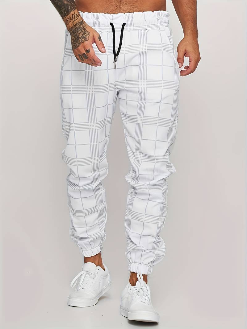 Geruite Heren Joggingbroek - Elian