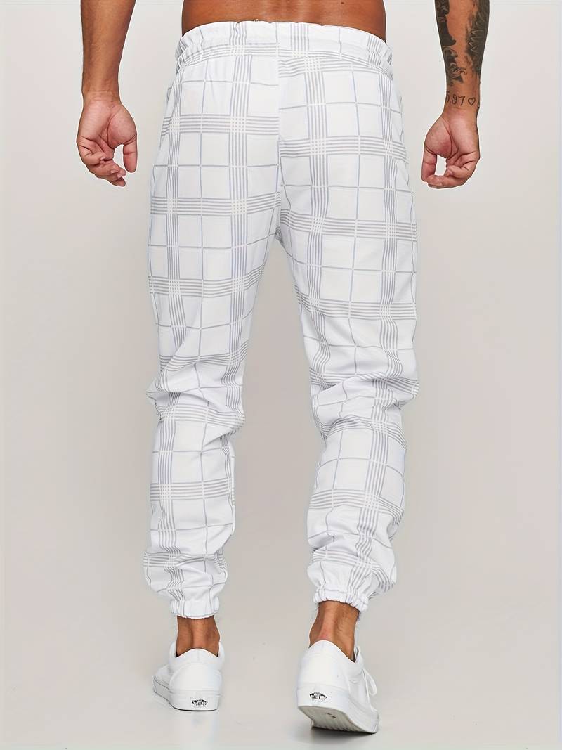 Geruite Heren Joggingbroek - Elian
