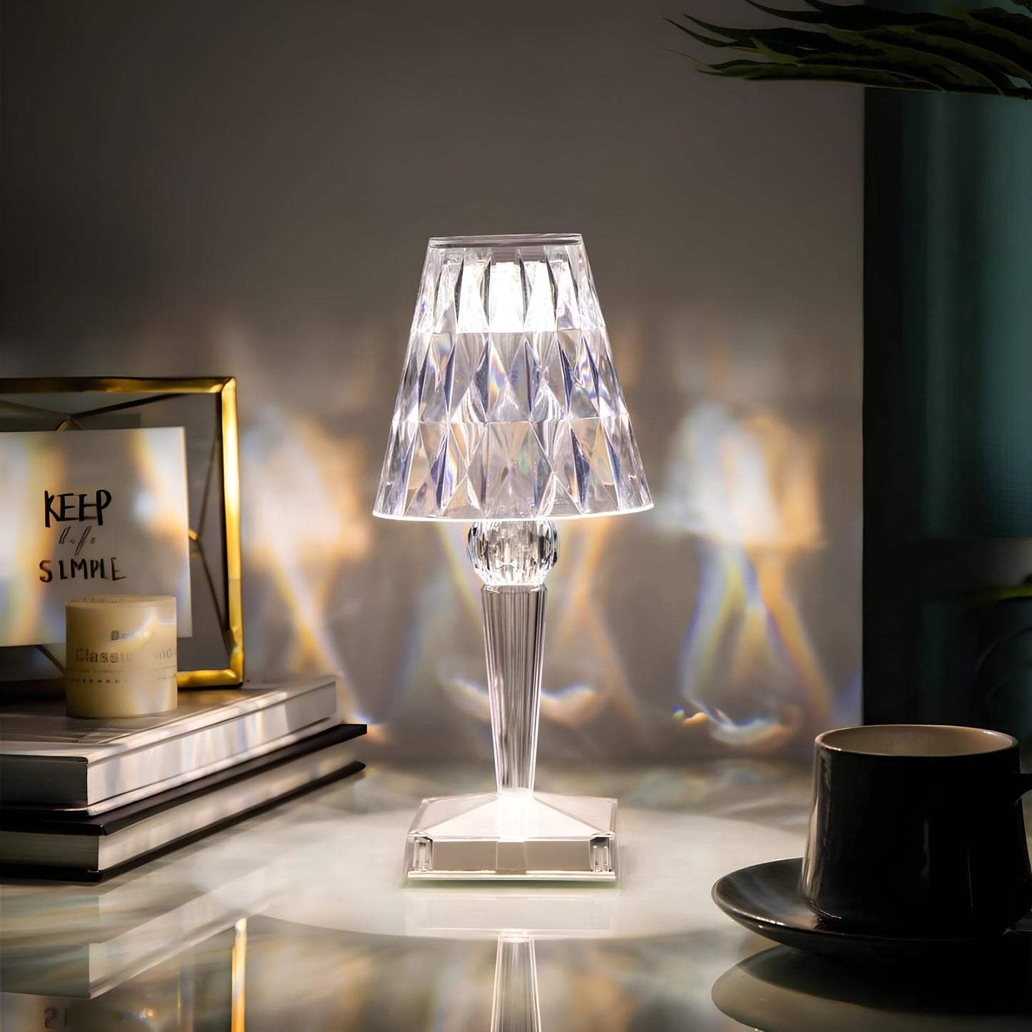 Kristallen Tafellamp met Touchbediening - LumeCrystal