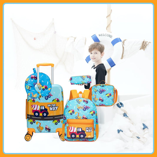 Kinder Bagage Set 5-delig met Hard Shell en Spinnerwielen – Game Day
