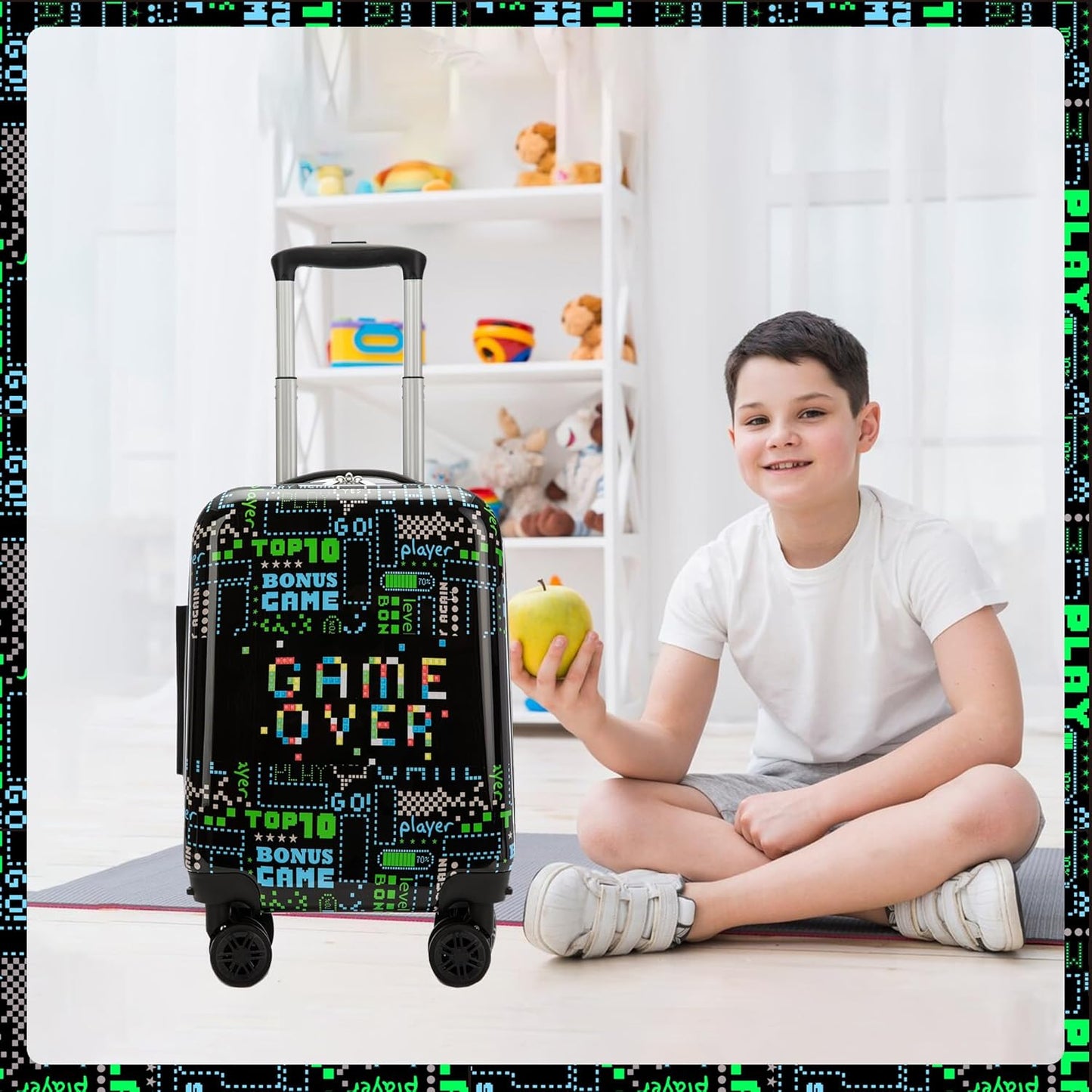 Kinder Bagage Set 5-delig met Hard Shell en Spinnerwielen – Game Day