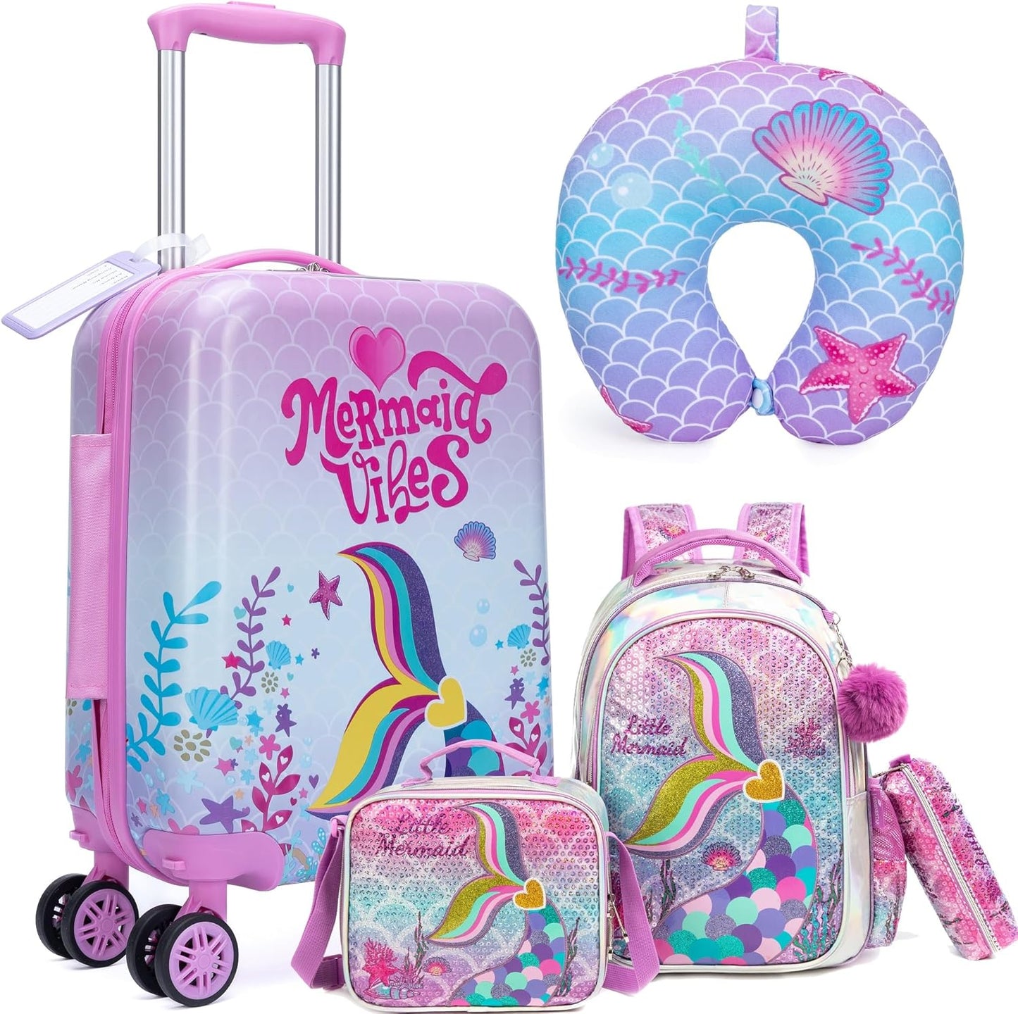 Kinder Bagage Set 5-delig met Hard Shell en Spinnerwielen – Game Day
