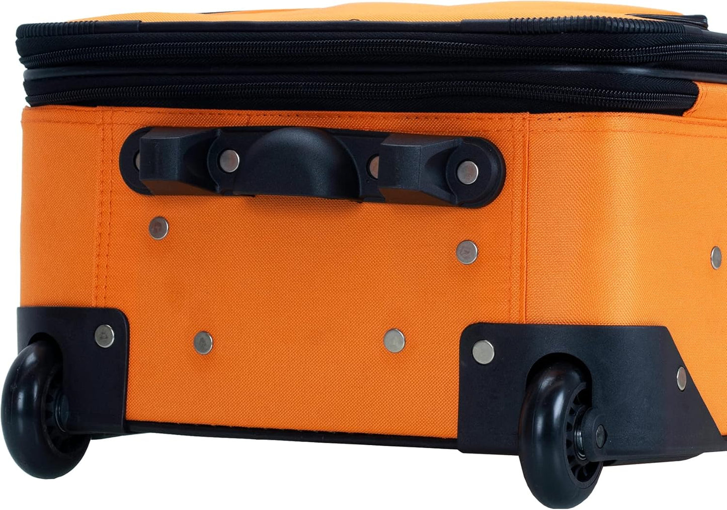 2-delige Zachte Koffer Set met Handbagage Tas & Soepele Wielen
