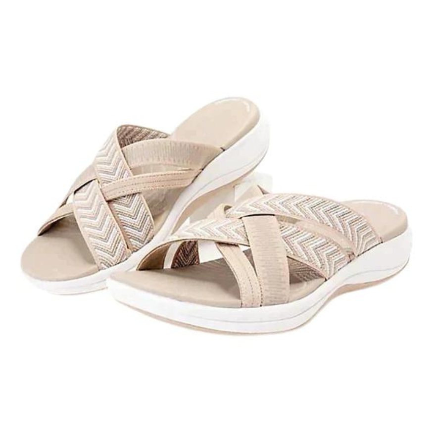 QUEEN HELENA Sandalias deportivas de velcro con plantilla ortopédica QUEEN HELENA Sandalias deportivas de velcro con plantilla ortopédica