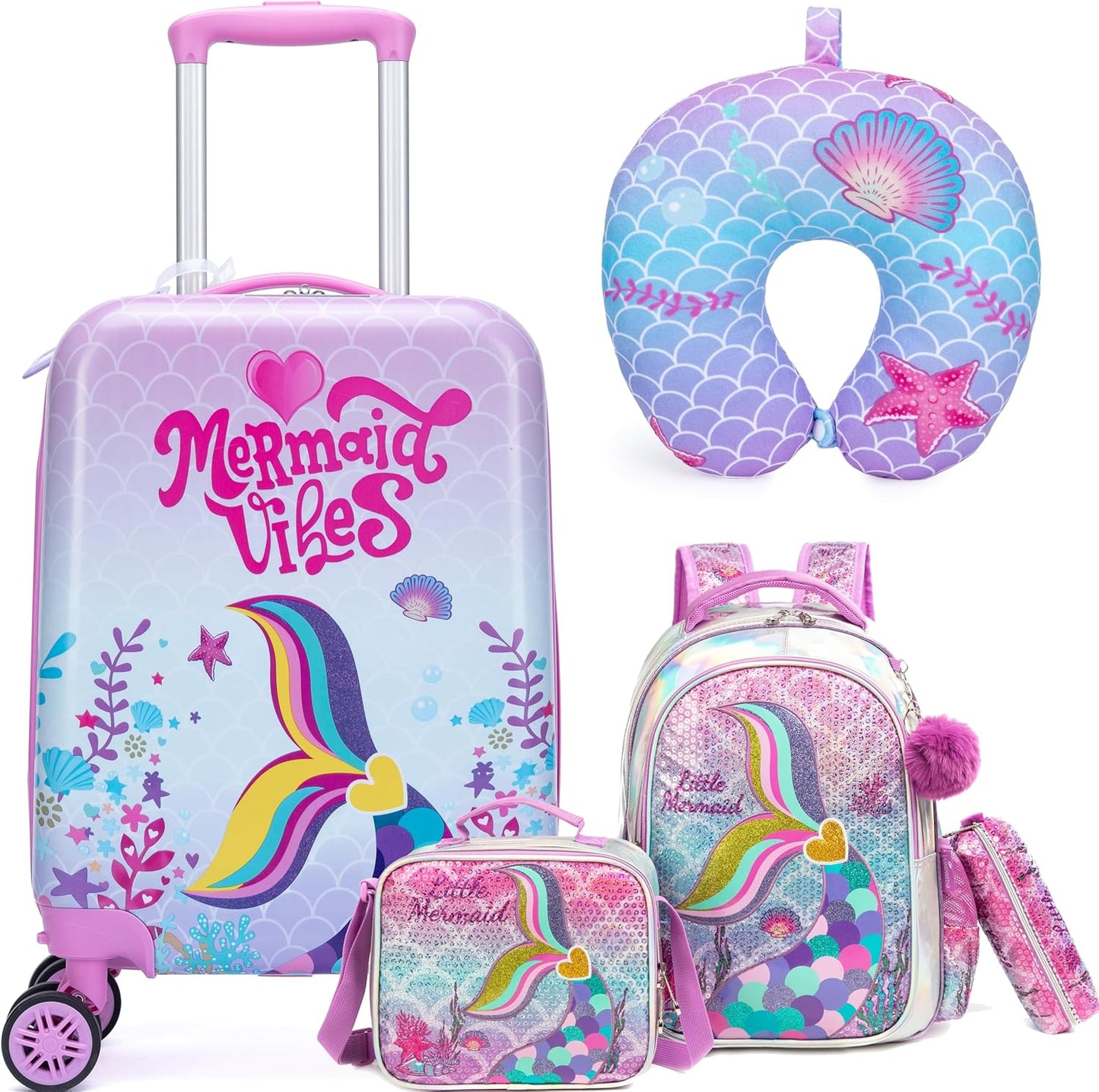 Kinder Bagage Set 5-delig met Hard Shell en Spinnerwielen – Game Day