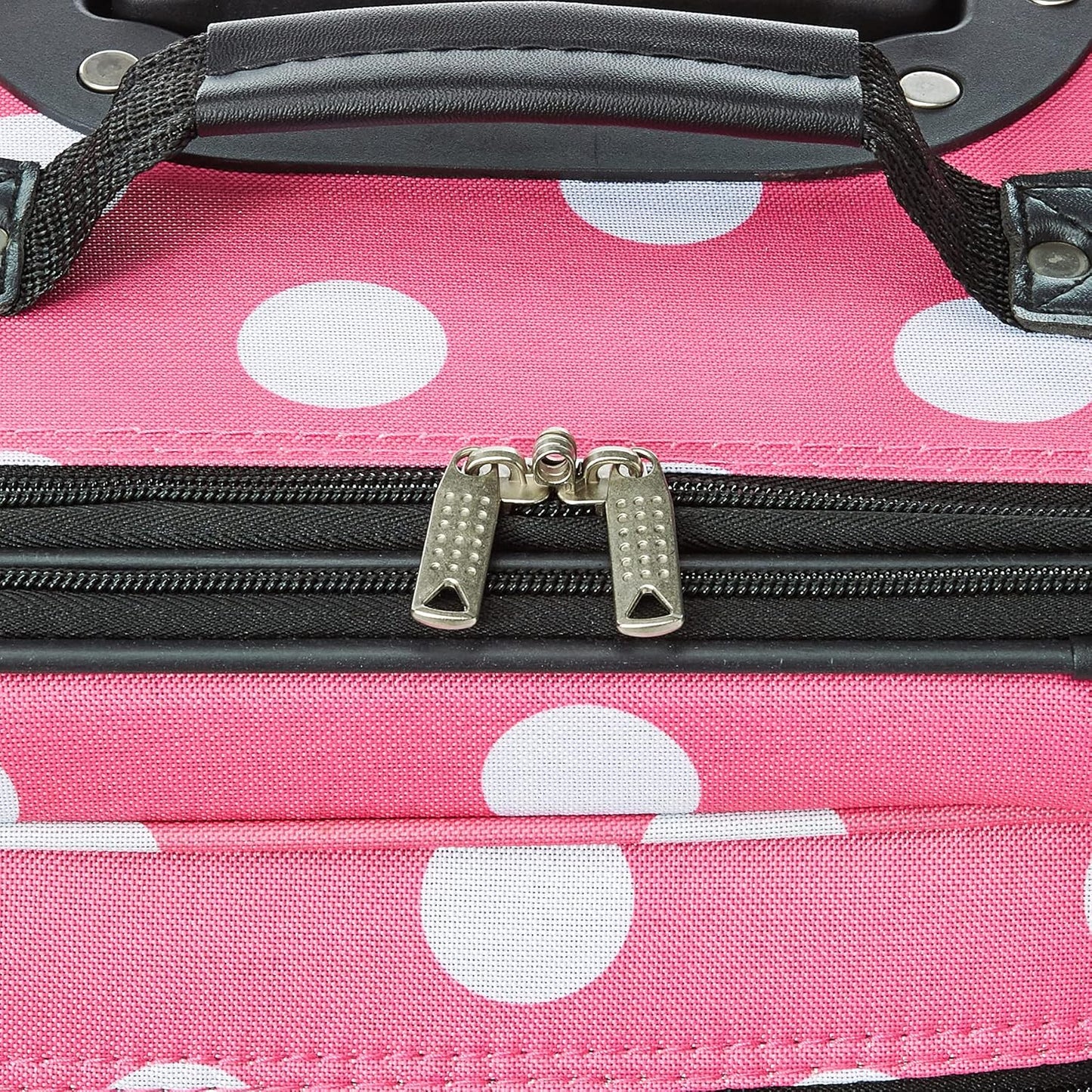 2-delige Zachte Koffer Set met Handbagage Tas & Soepele Wielen