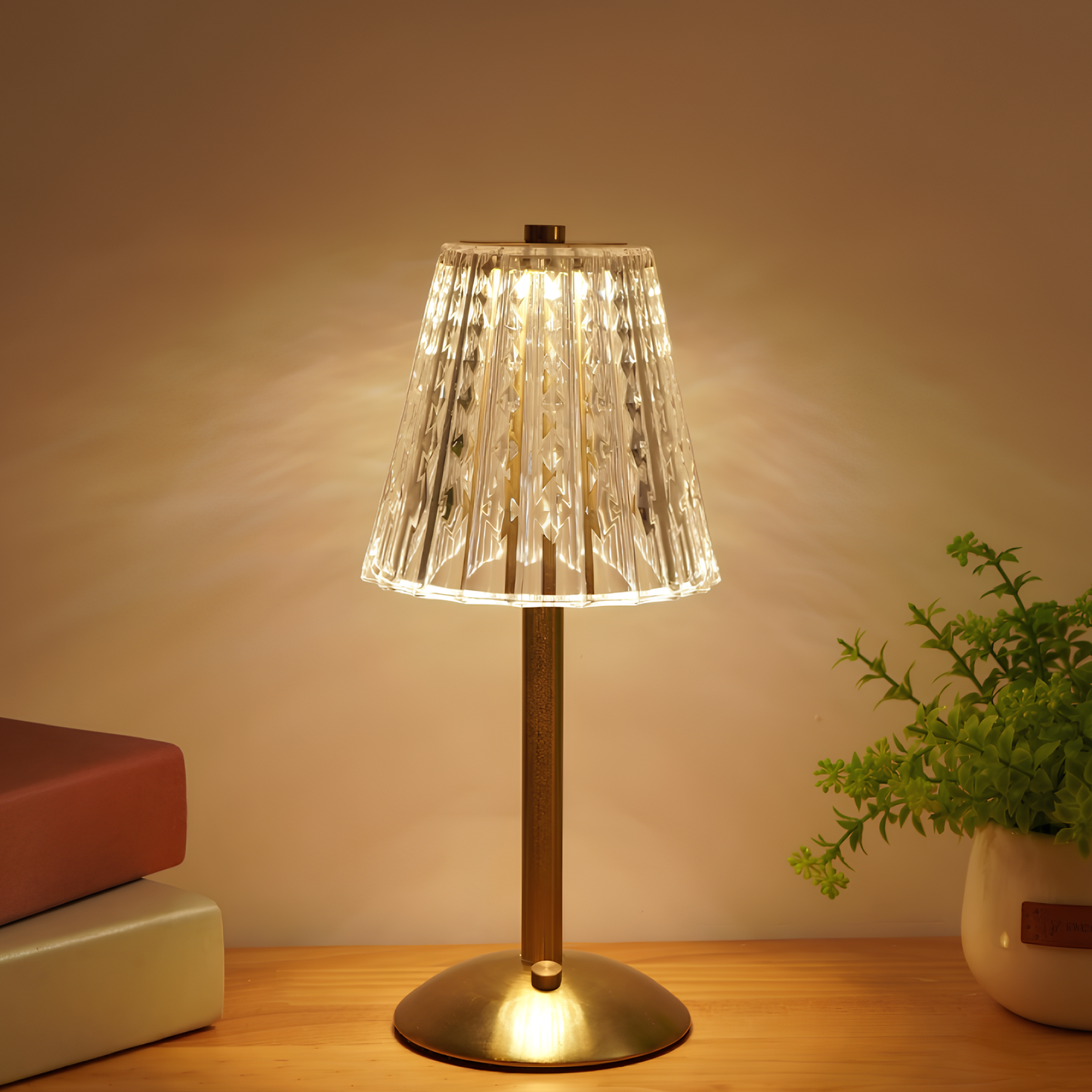 Gouden Kristallen Tafellamp - Aurora Luxe