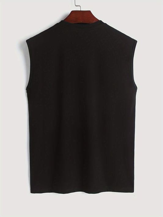 Mouwloos Katoenen Heren Shirt met Vogelprint - Noah