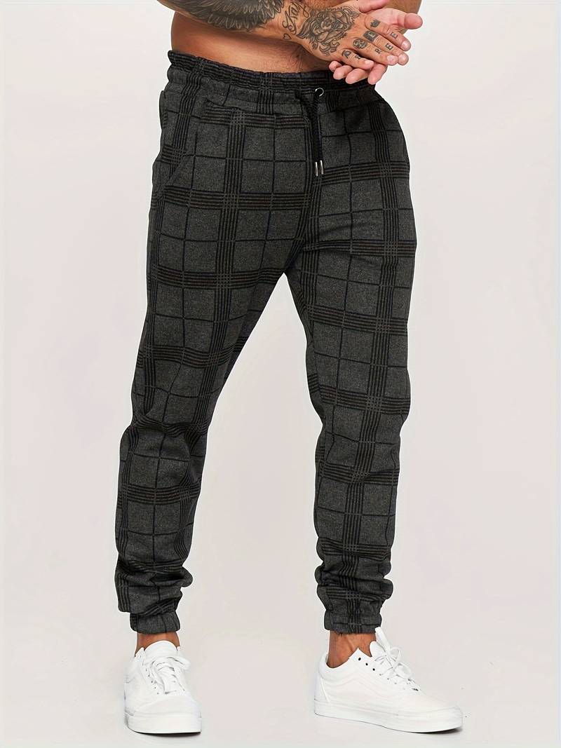Geruite Heren Joggingbroek - Elian