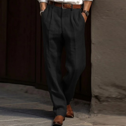 Luchtige Linnenbroek voor Heren met Losse Pasvorm en Zomers Comfort - Maro