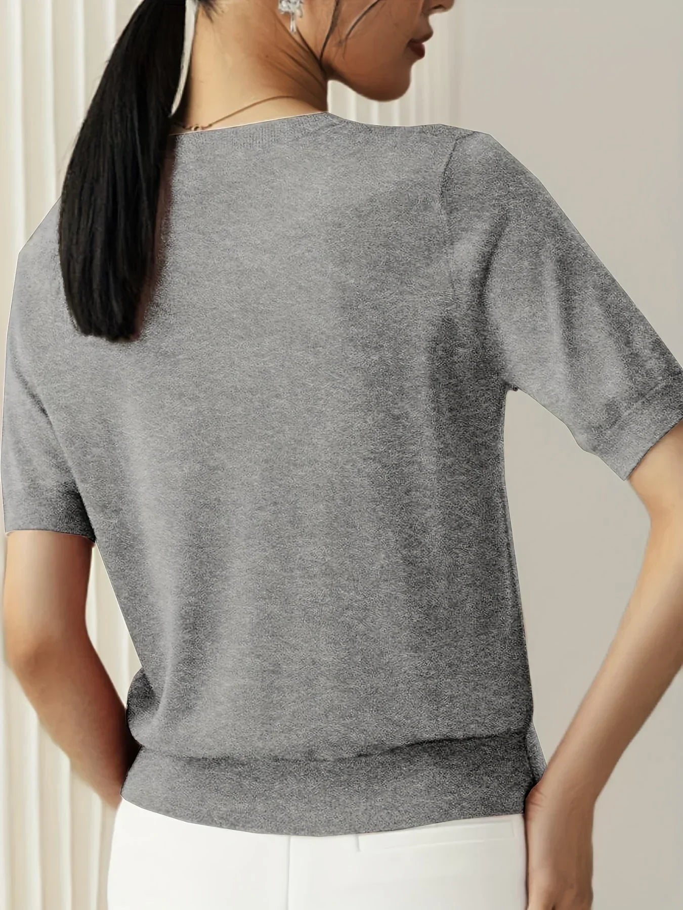 Dames Korte Mouwen Trui – Mila