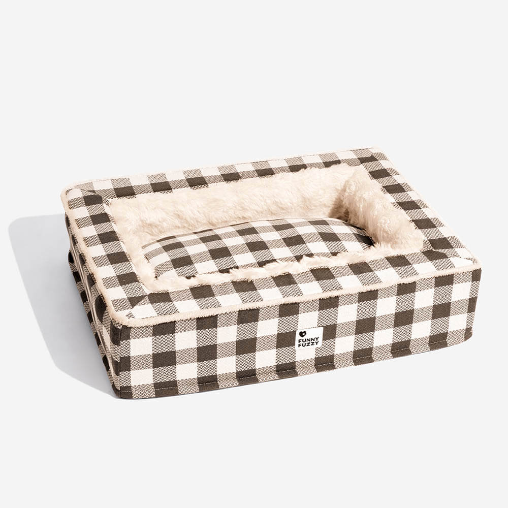 Superzacht Geruit Hondenbed - Scottish Snuggle Bed