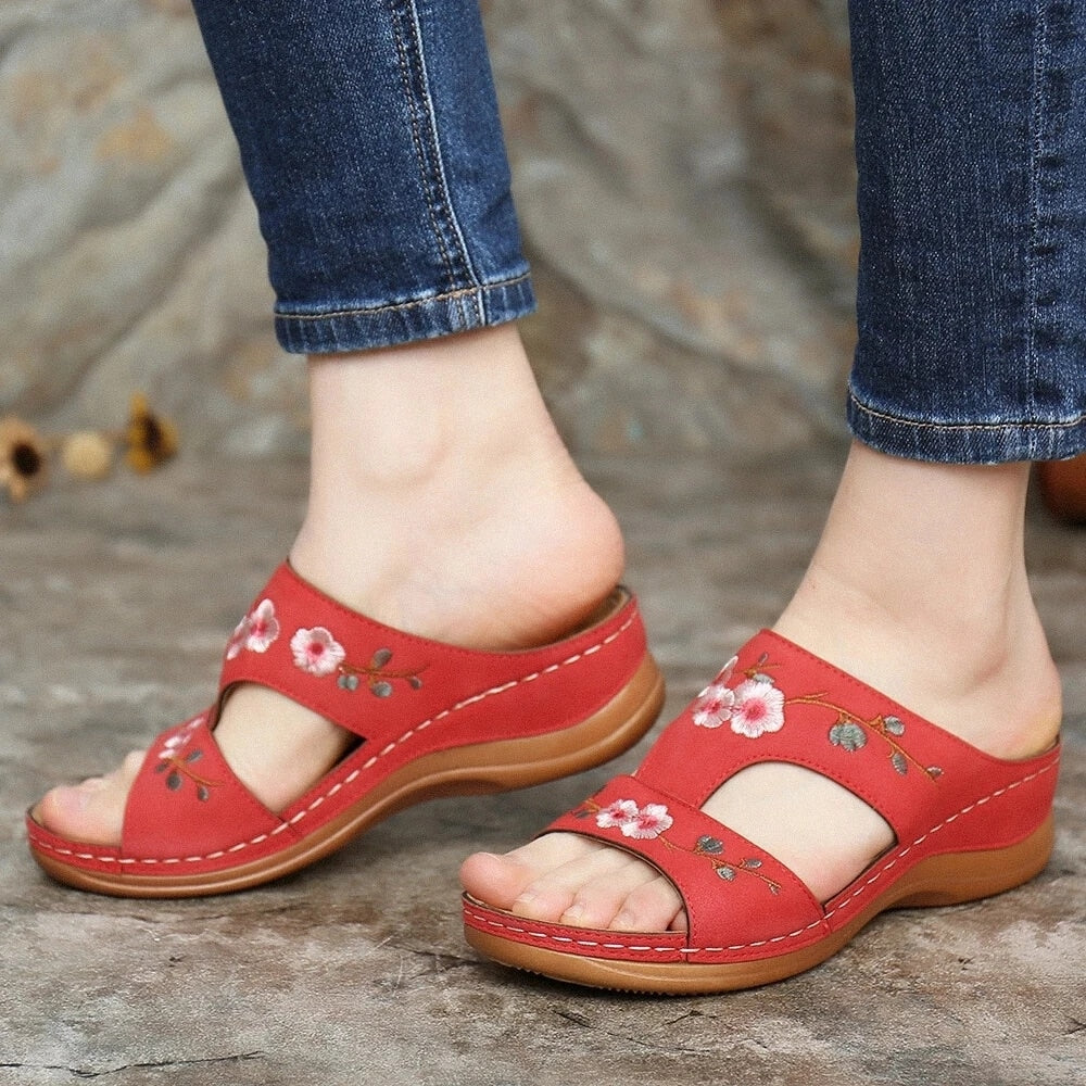 Orthopedische Dames Bloemensandalen – Florina