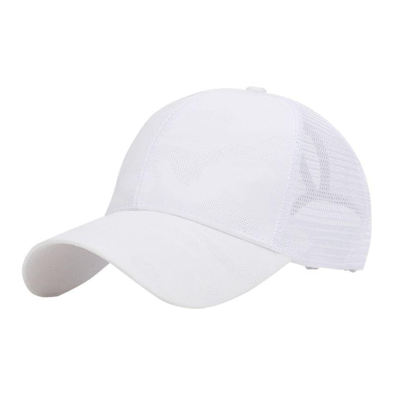 Trendy dames baseballcap met een paardenstaartopening en klittenbandsluiting – Leona