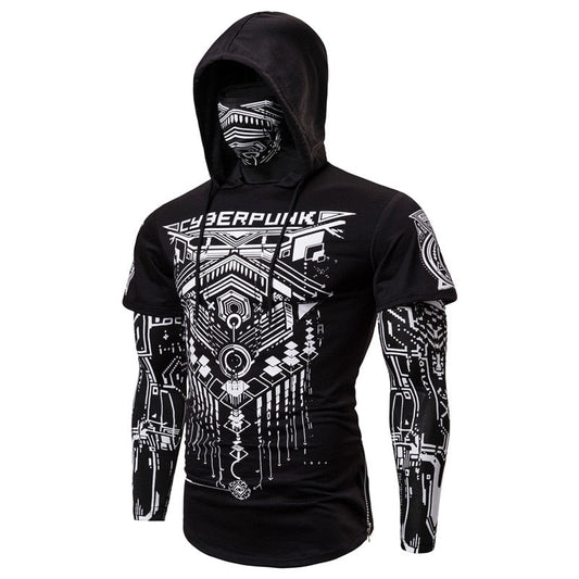 Heren-Hoodie met geïntegreerde Skull-Masker – Herfst-Editie ShadowX
