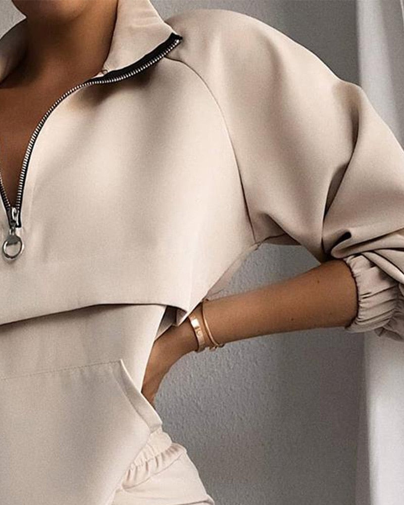 Dames Trainingspak met Ritssluiting – Amira