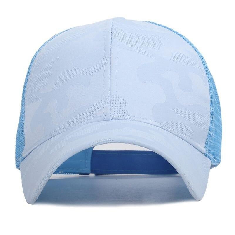 Trendy dames baseballcap met een paardenstaartopening en klittenbandsluiting – Leona