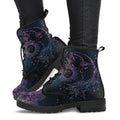 Dames Enkelboots met Herfstblad- en Maanmotief - Selene