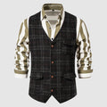Vintage Heren Gilet met Ruitpatroon – Henri