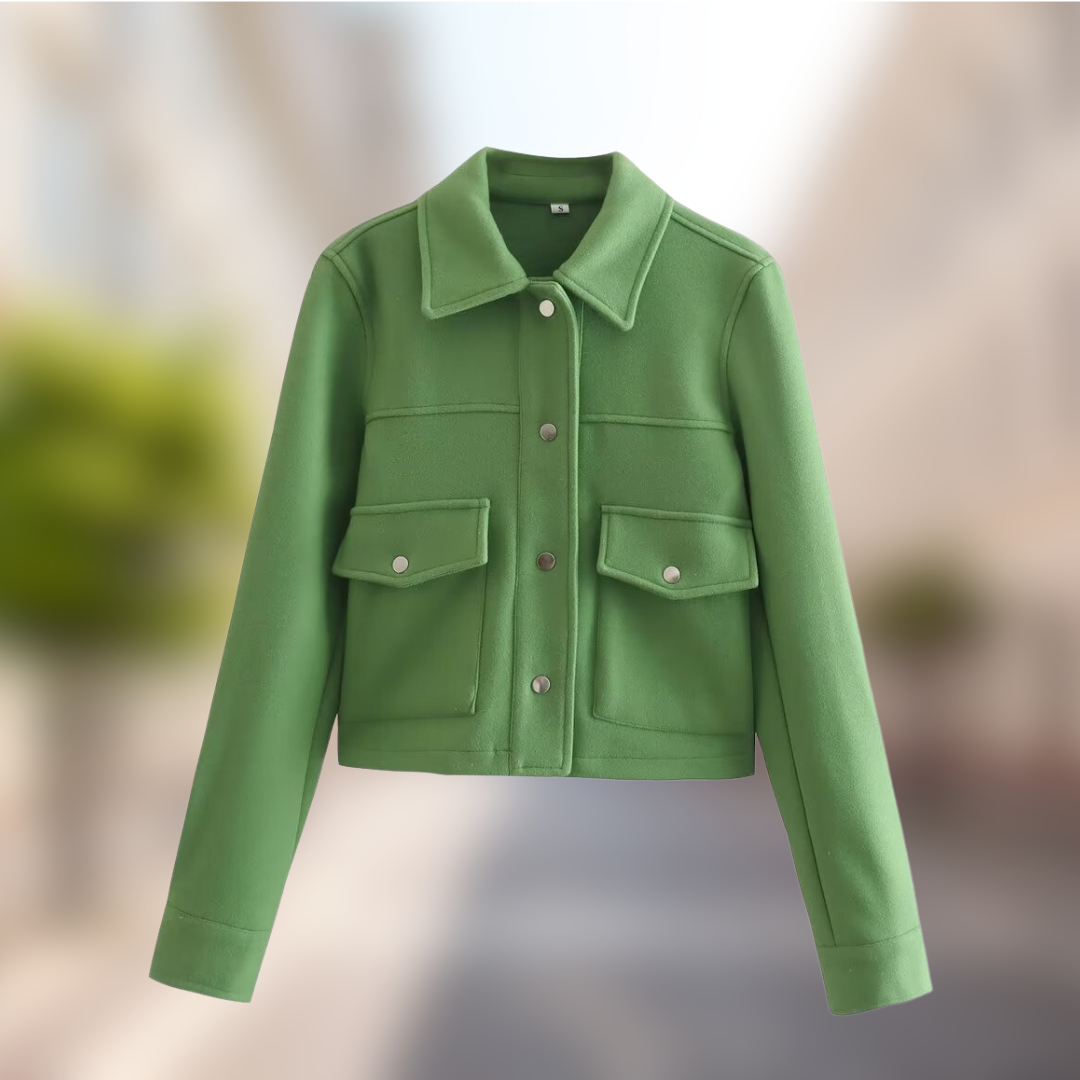 Dames Wollen Jas in Casual Look voor de Herfst – Amara