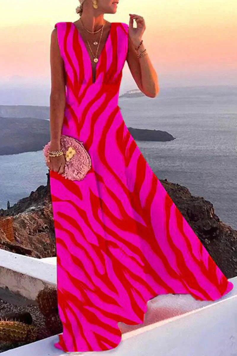 Mouwloze Zomerjurk met Print - Layla
