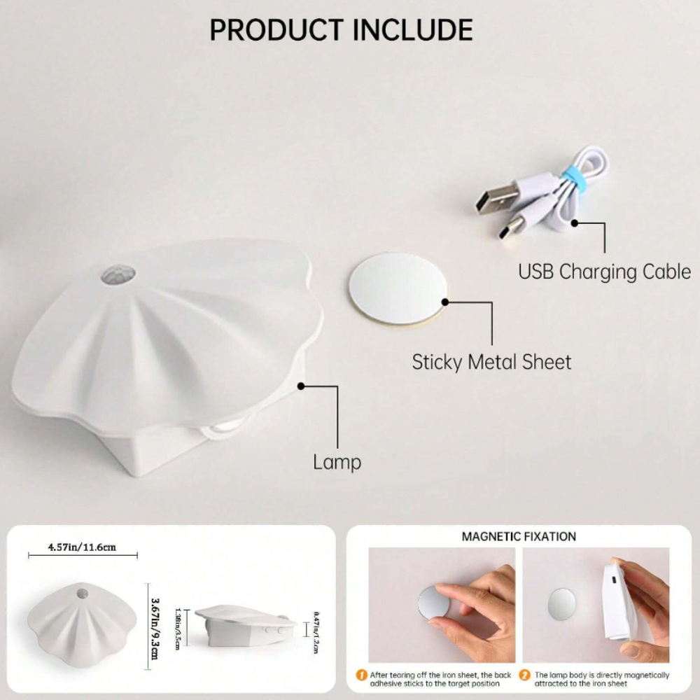 Slimme Schelp Bewegingssensor Lamp - LumiMotion